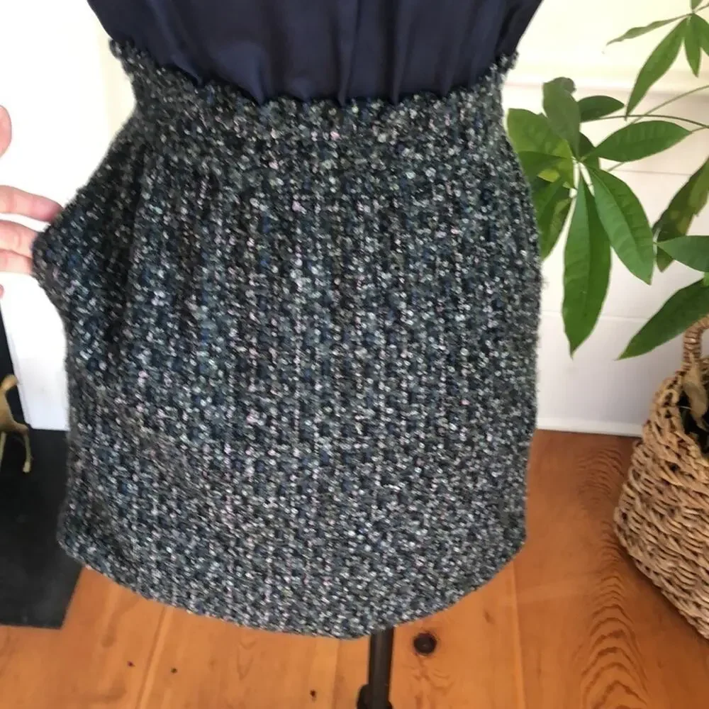 JCrew Dress blue top wool skirt, 0